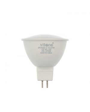 LED КРУШКА SPOTLED-2 GU5.3 MR16 6W 528Lm 6400K (СТУДЕНА СВЕТЛИНА) 12VDC 1513720 VITO LED крушки