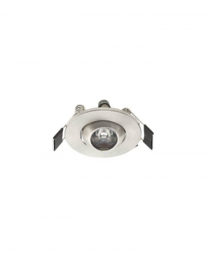 LED СПОТ ЗА ВГРАЖДАНЕ RITA 3 КРЪГЪЛ 1W 98Lm 3000K (ТОПЛА СВЕТЛИНА) Φ53x30mm INOX 2021600 VITO LED осветление