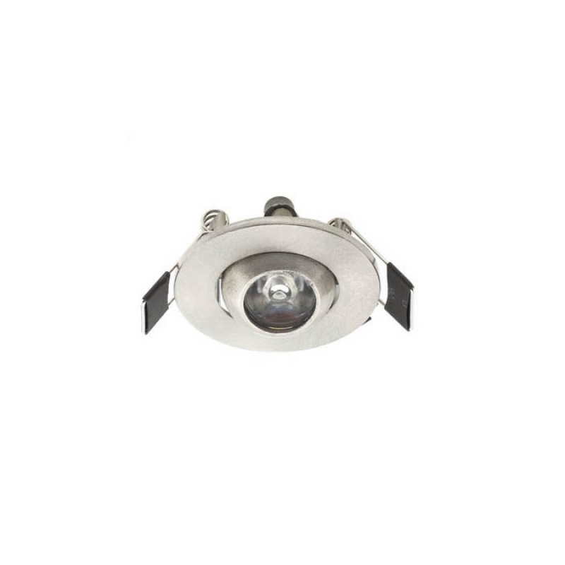 LED СПОТ ЗА ВГРАЖДАНЕ RITA 3 КРЪГЪЛ 1W 98Lm 3000K (ТОПЛА СВЕТЛИНА) Φ53x30mm INOX 2021600 VITO LED осветление