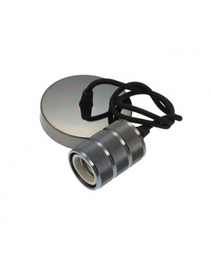 ПЕНДЕЛ С КАБЕЛ 1М ESTELLE-D124Z E27 ЧЕРЕН ЦВЯТ 7320260 VITO LED осветление