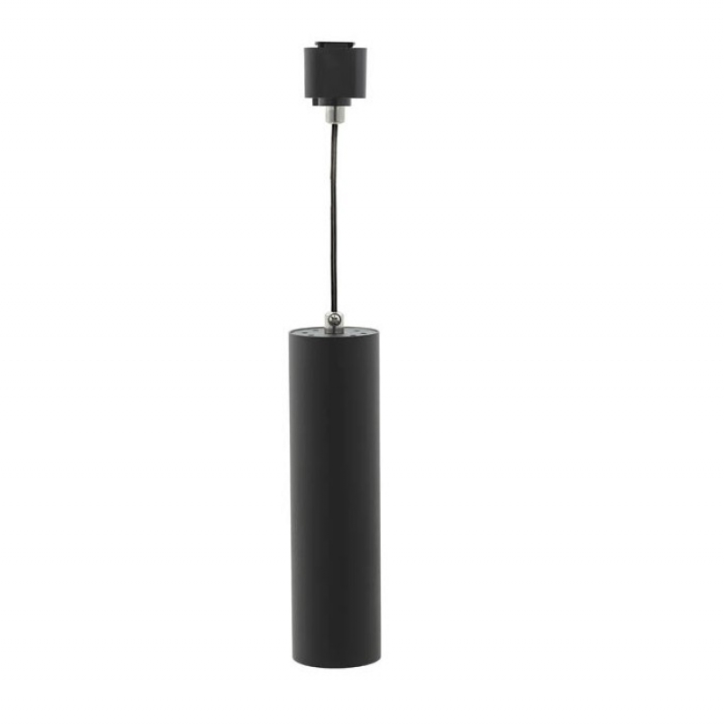 ПЕНДЕЛ ЗА ШИНА МОНОФАЗЕН GU10 ЧЕРЕН ЦВЯТ LUMO P Φ55x200mm 2101970 VITO LED крушки