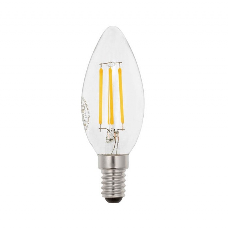 LED ФИЛАМЕНТНА КРУШКА LEDISONE-2-CLEAR C35 4W 520Lm E14 2700K (ТОПЛА СВЕТЛИНА) 1514460 VITO LED крушки
