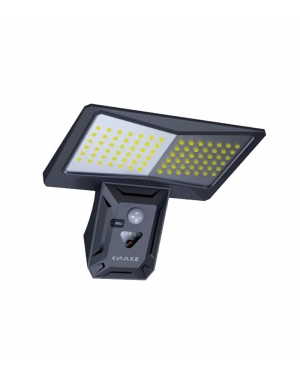 SOLAR LED FLOODLIGHT SOLIGHT P 4W 550Lm 6400K (COOL WHITE) WITH PHOTO & PIR SENSOR 18650 3,7V 1800mAh IP44 BLACK 3210150 VITO LED осветление