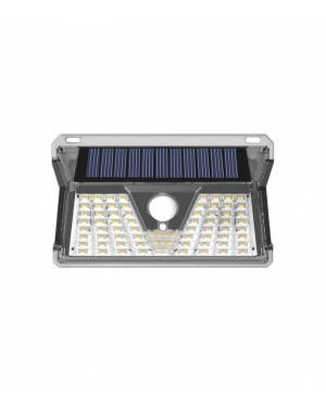 SOLAR LED FLOODLIGHT SOLIGHT V 3W 170Lm 6400K (COOL WHITE) WITH PHOTO & PIR SENSOR 18650 3,7V 2400mAh IP44 BLACK 3210160 VITO LED осветление