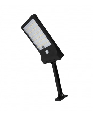 SOLAR LED FLOODLIGHT SOLIGHT F 3W 440Lm 6400K (COOL WHITE) WITH PHOTO & PIR SENSOR 18650 3,7V 1800mAh IP44 BLACK 3210190 VITO LED осветление