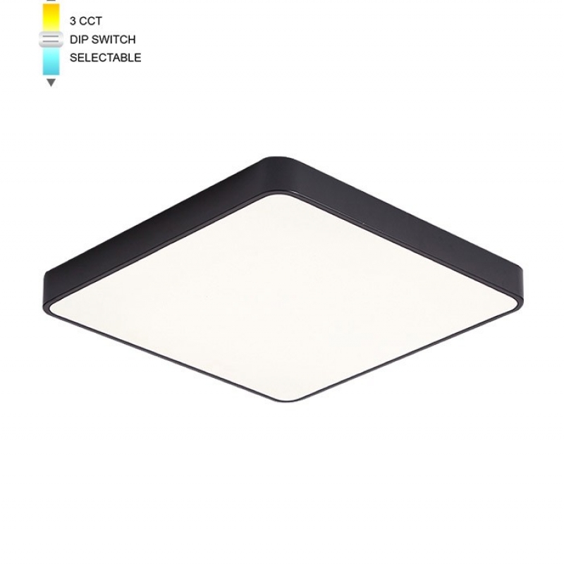 LED CEILING SQUARE LIGHTING FIXTURE FINESSE S1-35 400*400*H50 35W 3xCCT-DIP SWITCH BLACK 2026190 VITO, OPTION HANGING SET 202641 LED CEILING SQUARE LIGHTING FIXTURE FINESSE S1-35 400*400*H50 35W 3xCCT-DIP SWITCH BLACK 2026190 VITO, OPTION HANGING SET 202641 LED осветление