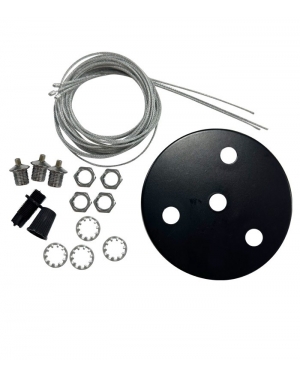 ROUND HANGING SET HSR 3*1.5M BLACK FOR ALL FINESSE R FIXTURES 2026410 VITO LED осветление