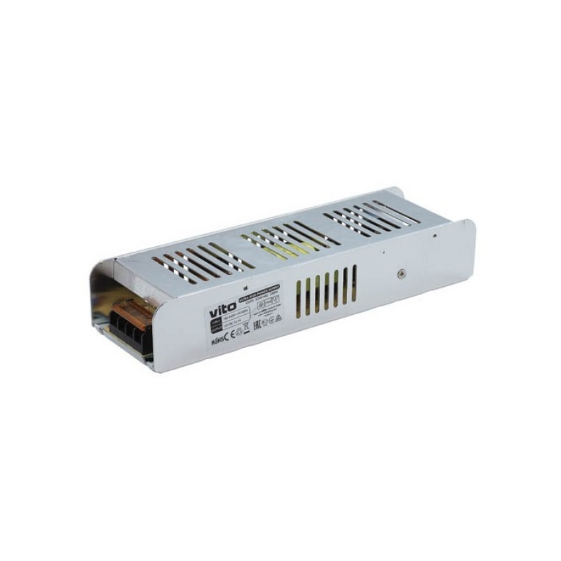 TRANSFORMER ZEUS 24VDC 6.25A 150W IP20 SLIM POWER SUPPLY 6240680 VITO LED ленти профили и аксесоари