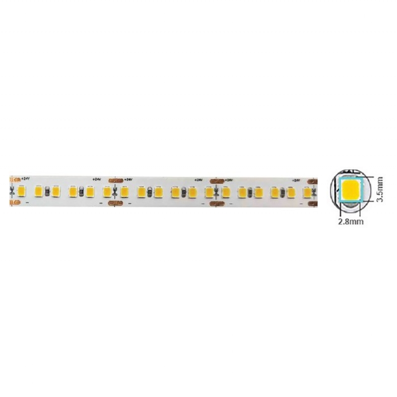 SMD LED ЛЕНТА LEDStrip+ 12V 180x2835 18W 3M(ADHESIVE TAPE) 10mm IP20 4000K 5m ролка Дължина на рязане 1.67см 5540430 VITO LED ленти профили и аксесоари