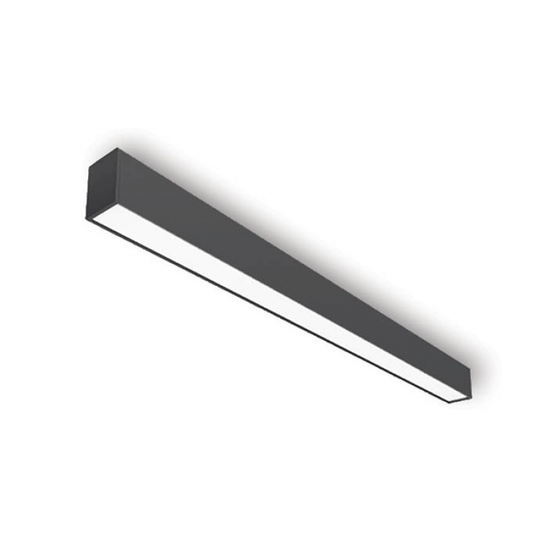 LED LINEAR FIXTURE SURFACE MOUNTED PROFILED-SL1 53x83x890mm 32W 4000K (NATURAL WHITE) 3360Lm BLACK 2427830 VITO LED ленти профили и аксесоари