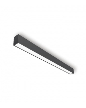 LED LINEAR FIXTURE SURFACE MOUNTED PROFILED-SL1 53x83x1490mm 50W 3000K (WARM WHITE) 5000Lm BLACK 2428060 VITO LED ленти профили и аксесоари