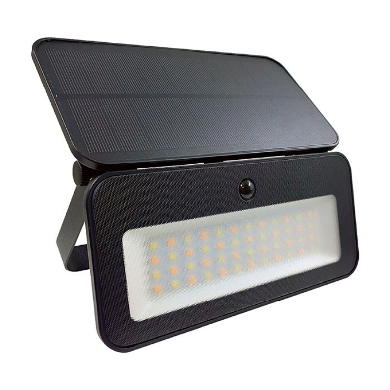 SOLAR LED FLOODLIGHT ATAKAMA 20W 1200Lm 3xCCT 18651 Li Ion 3.7V 2600 mAh IP65 BLACK 3022510 VITO LED осветление