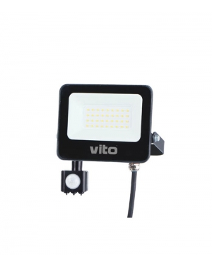 LED ПРОЖЕКТОР SAVA-S С PIR СЕНЗОР 30W 3000Lm 6000K IP65 3022720 VITO LED осветление