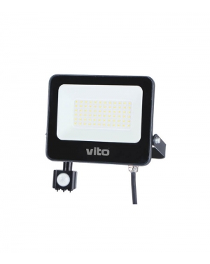 LED ПРОЖЕКТОР SAVA-S С PIR СЕНЗОР 50W 5000Lm 6000K IP65 3022730 VITO LED осветление