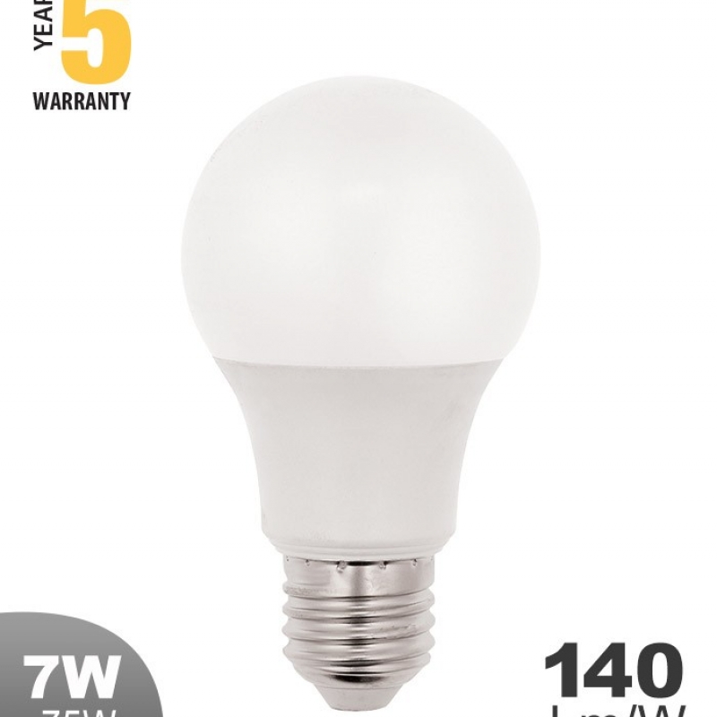 HIGH LUMEN LED BULB SUPREME A60 E27 7W 1008Lm 6400K (COOL WHITE) 1519560 VITO LED крушки