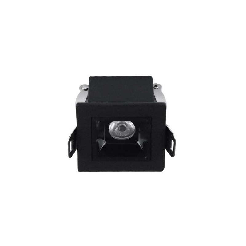 SPOT LIGHT FIXTURE RECESSED ICECUBE-2 2W 188Lm 3000K (WARM WHITE) 45x45mm BLACK 2102940 VITO LED осветление