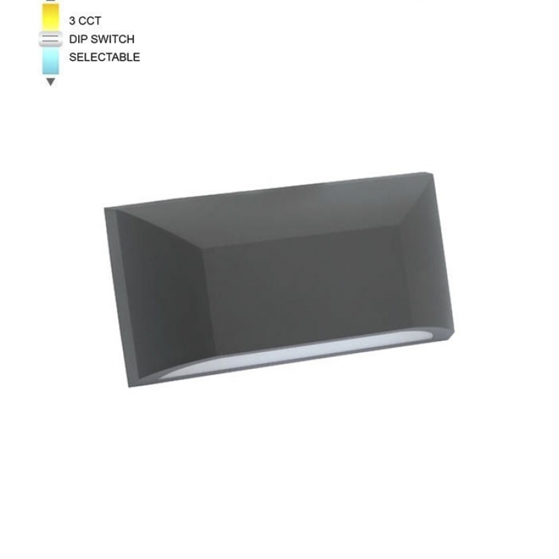 LED ФАСАДЕН АПЛИК ADRIA-W1 6W 312/330/318Lm 3xCCT IP65 113x220x51 АНТРАЦИТ 3230481 VITO LED ФАСАДЕН АПЛИК ADRIA-W1 6W 312/330/318Lm 3xCCT IP65 113x220x51 АНТРАЦИТ 3230481 VITO LED осветление