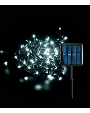SOLAR DECORATIVE LED LIGHTING NATALE-8 200LED 6400K 10M 1.2V IP44 GREEN CHRISTMAS LED осветление