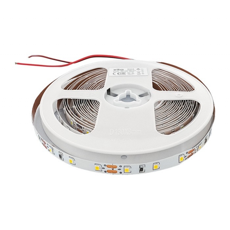 LED ЛЕНТА LEDStrip+ 24V 60x2835 3.6W 3M 8mm IP20 5m 4000K ролка Дължина на рязане 10см 5540810 VITO LED ленти профили и аксесоари
