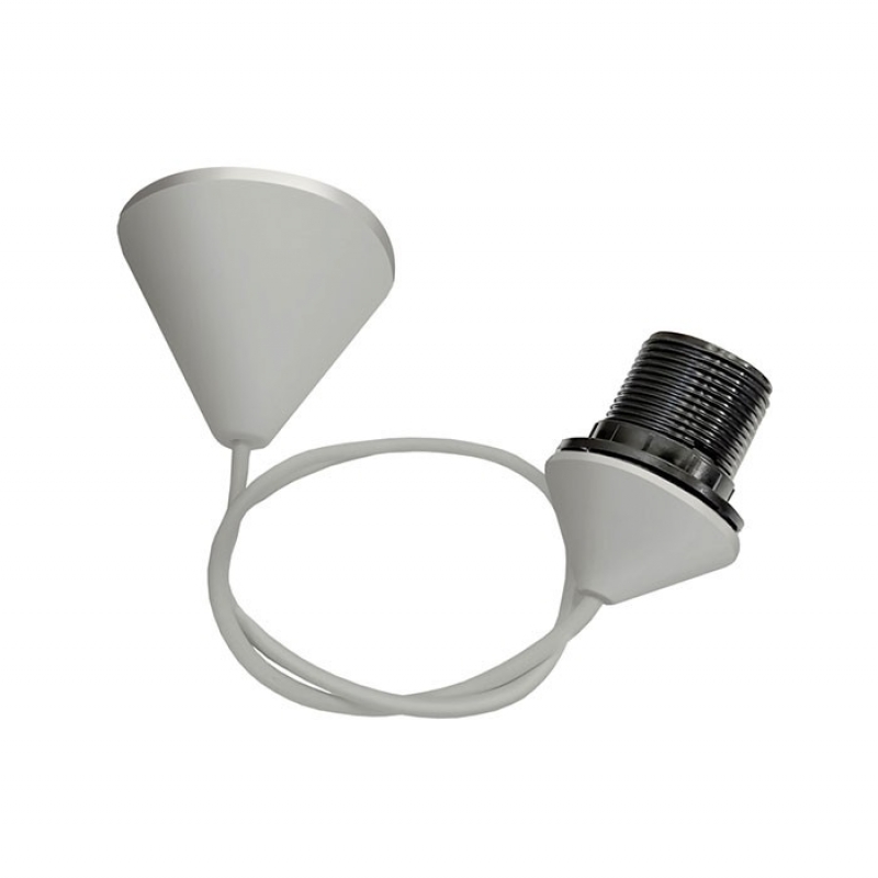 E27 LAMPHOLDER WITH CABLE, ROSETE & TERMINAL GRAY LED крушки