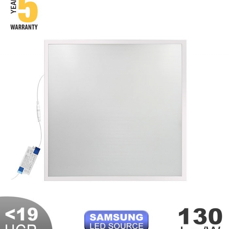LED PANEL BACKLIGHT ZAGREY-A 36W 4000K 4680Lm 5YEARS WARRANTY UGR19 SAMSUNG CHIP LIFUD DRIVER 595X595MM WHITE 10PCS/CTN 2430300 LED панели