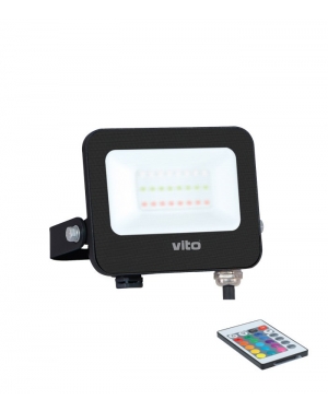 LED ПРОЖЕКТОР SAVA 20W RGBW, 2000 lm, IP65, IK08, 3022565 VITO LED осветление