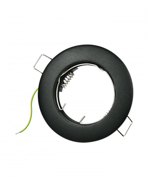 MINI DOWNLIGHT METALLICA-E GU10 Φ56MM BLACK ROUND EARTH-LINE 2013130 VITO LED осветление
