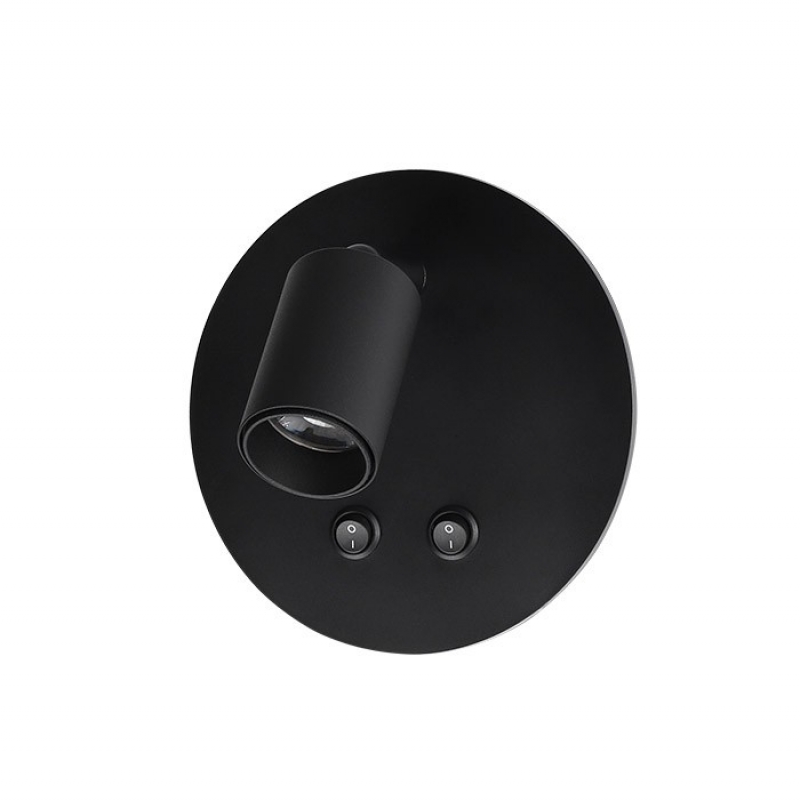 READING LIGHT FIUMICINO 10W 3000K 700Lm BLACK φ145*H78 2103250 VITO LED осветление