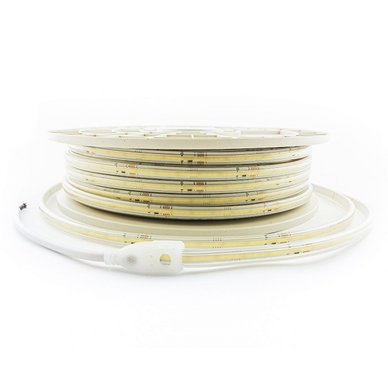 COB LED ЛЕНТА LEDStrip+ 220V 240xCOB 12W/m 4000K 1200Lm/m 3M 10mm IP65 50m ролка Дължина на рязане 10см 5541130 VITO LED ленти профили и аксесоари
