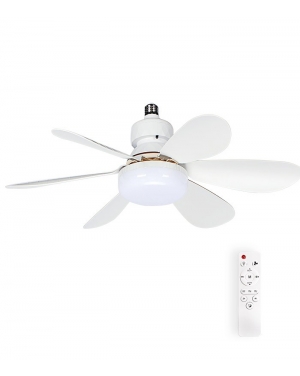ТАВАНЕН ВЕНТИЛАТОР С LED ЛАМПА FANLUX-A6 15W 3xCCT (3000K/4500K/6500K) 1275Lm 52CM БЯЛ ДИСТАНЦИОННО УПР. ДИМИРАНЕ 2027720 VITO Интериорни вентилатори