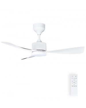 ТАВАНЕН ВЕНТИЛАТОР С LED ЛАМПА FANLUX-C3 18W 3xCCT 1530Lm, 106CM, БЯЛ, ДИСТАНЦИОННО УПР. ДИМИРАНЕ 2027740 VITO Интериорни вентилатори