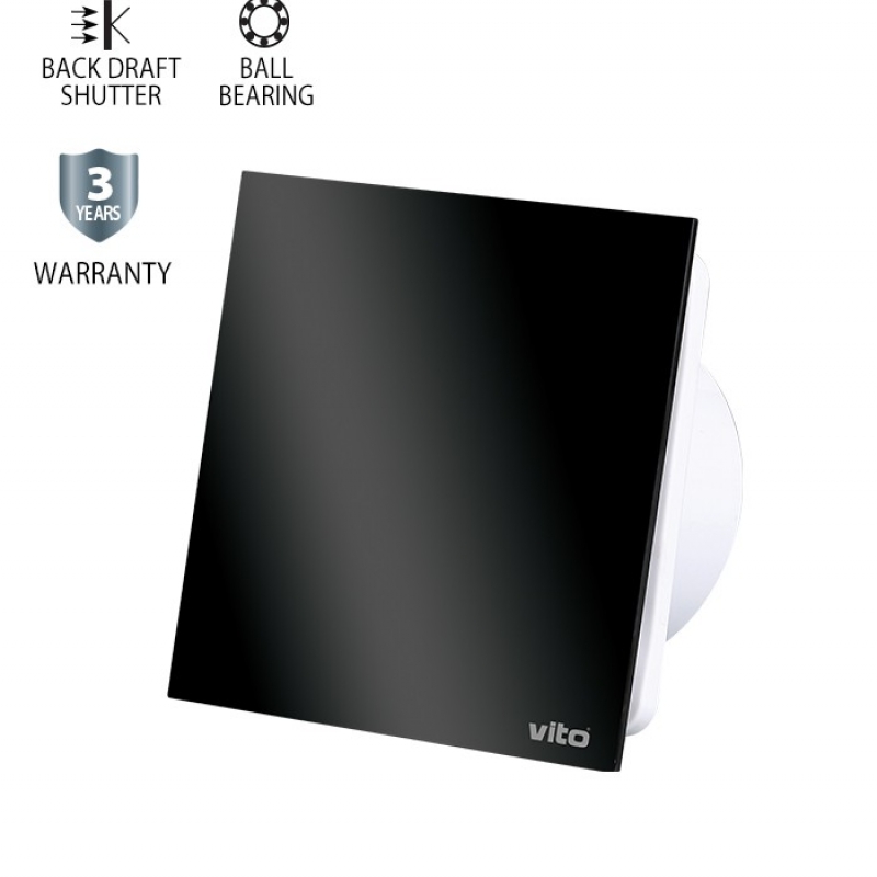 ВЕНТИЛАТОР ЗА БАНЯ VENTI-GL100/Φ100MM/СТЪКЛЕН ПАНЕЛ/ЛАГЕР И КЛАПА/ЧЕРЕН 12W 8005240 VITO ВЕНТИЛАТОР ЗА БАНЯ VENTI-GL100/Φ100MM/СТЪКЛЕН ПАНЕЛ/ЛАГЕР И КЛАПА/ЧЕРЕН 12W 8005240 VITO LED панели