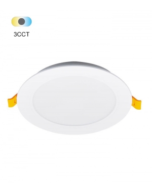 RECESSED LED PANEL HELEN 18W 3CCT (3000K/4000K/6000K) 1890Lm CUT-HOLE Ø140MM IP54 ROUND 2027525 VITO LED панели