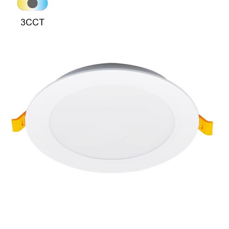 RECESSED LED PANEL HELEN 18W 3CCT (3000K/4000K/6000K) 1890Lm CUT-HOLE Ø140MM IP54 ROUND 2027525 VITO LED панели
