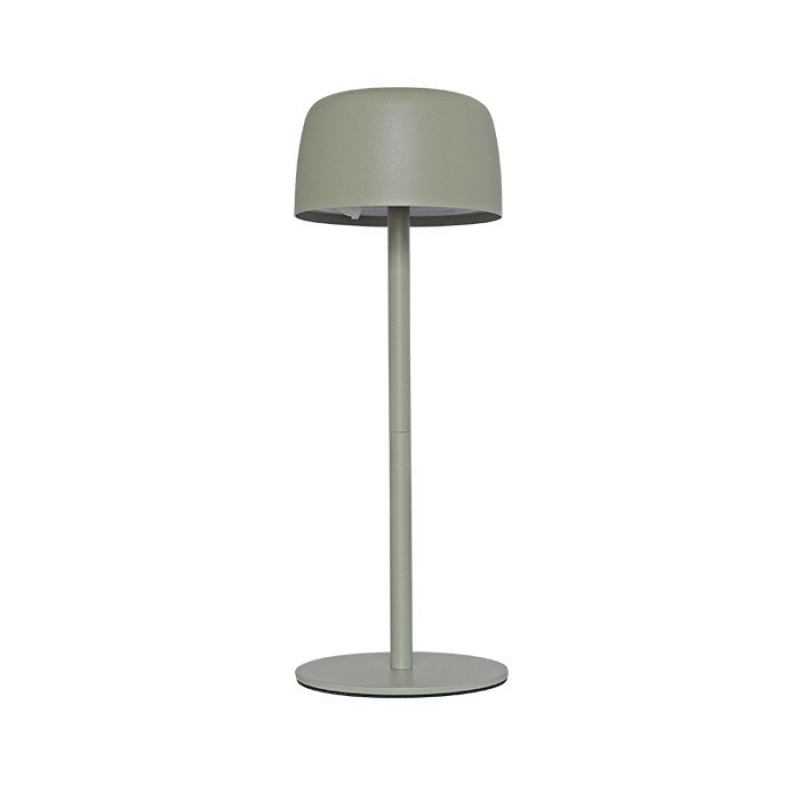 ПРЕЗАРЕЖДАЕМА LED НАСТОЛНА ЛАМПА SELENA 3W 3000K МАСЛИНЕНО ЗЕЛЕНА 3XDIM 5V-USB LI-ION БАТЕРИЯ IP44 5301760 VITO LED осветление