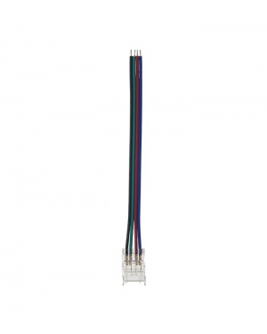КОНЕКТОР ЗА SMD LED ЛЕНТА CONRS10 10MM-RGB С 10CM КАБЕЛ, ПРОЗРАЧЕН 2БР/ПЛИК 5520342 VITO LED ленти профили и аксесоари