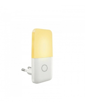 МИНИ LED НОЩНА ЛАМПА FRISKY 0.5W RGBW БЯЛА 220V EU ЩЕПСЕЛ СЪС СВЕТЛИНЕН СЕНЗОР 5200720 VITO LED осветление