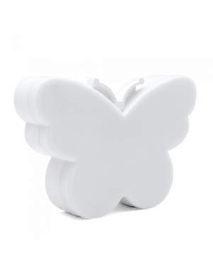 МИНИ LED НОЩНА ЛАМПА BORBOLETA 0.5W 2700K БЯЛА 220V EU ЩЕПСЕЛ СЪС СВЕТЛИНЕН СЕНЗОР 5200710 VITO LED осветление