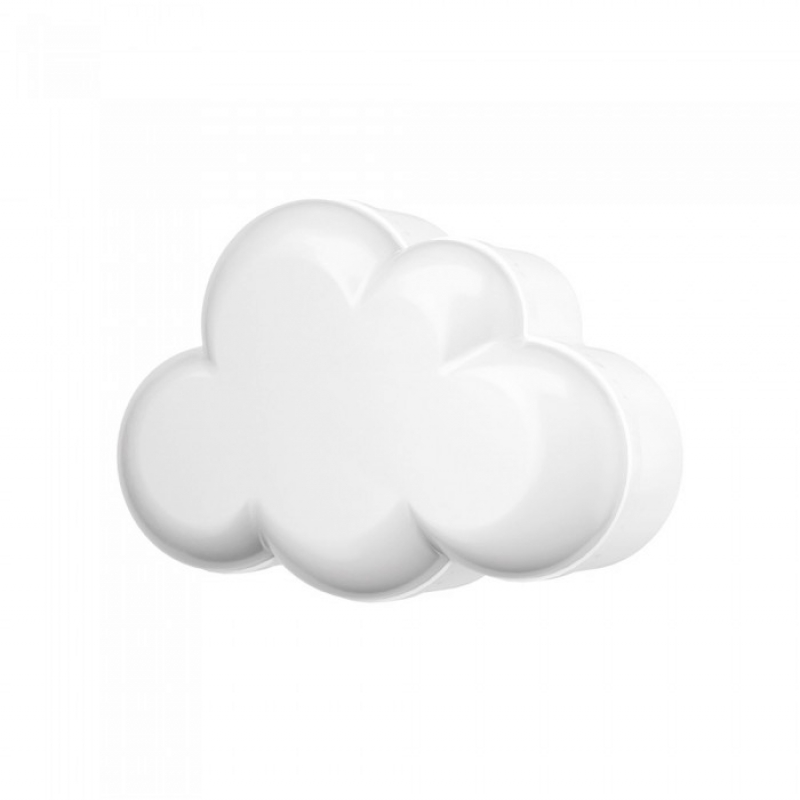 МИНИ LED НОЩНА ЛАМПА CLOUD 0.5W 2700K БЯЛА 220V EU ЩЕПСЕЛ СЪС СВЕТЛИНЕН СЕНЗОР 5200700 VITO LED осветление