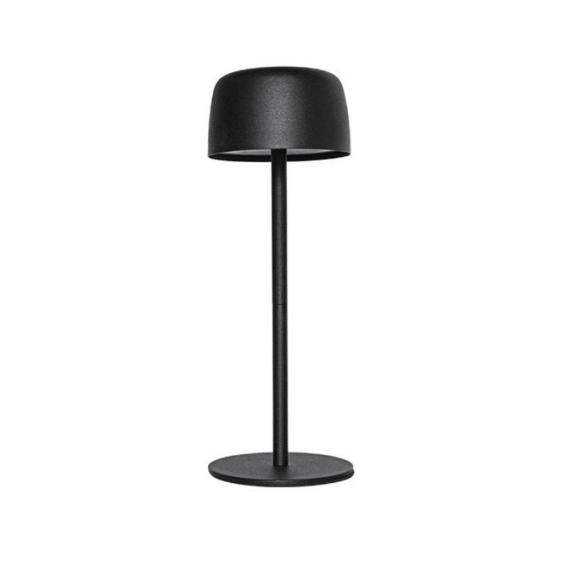 ПРЕЗАРЕЖДАЕМА LED НАСТОЛНА ЛАМПА SELENA 3W 3000K ЧЕРНА 3XDIM 5V USB LI-ION БАТЕРИЯ IP44 5301740 VITO LED осветление