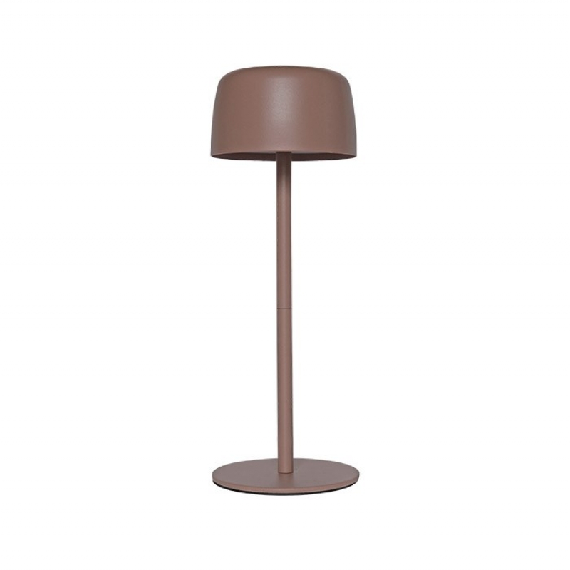 ПРЕЗАРЕЖДАЕМА LED НАСТОЛНА ЛАМПА SELENA 3W 3000K РОЗОВА 3XDIM 5V-USB LI-ION БАТЕРИЯ IP44 5301770 VITO LED осветление