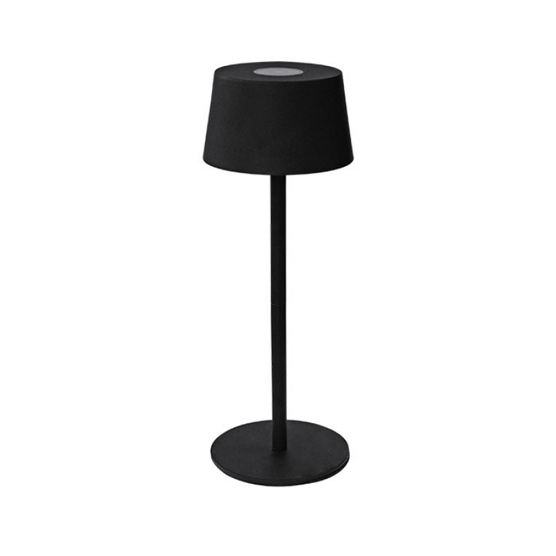ПРЕЗАРЕЖДАЕМА LED НАСТОЛНА ЛАМПА AURORA 3W 3000K ЧЕРНА 3XDIM 5V-USB LI-ION БАТЕРИЯ IP44 5301820 VITO LED осветление