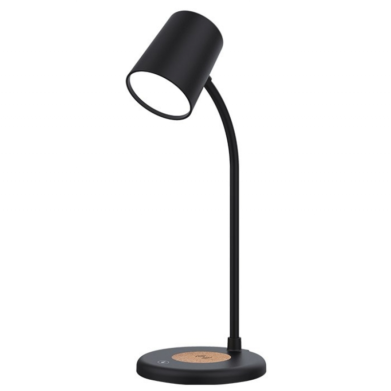 BT НАСТОЛНА ЛАМПА И КОЛОНКА BLACKY 3IN1 ГОВОРИТЕЛ БЪРЗО БЕЗЖИЧНО ЗАРЕЖДАНЕ 15W ЧЕРНА 5901050 VITO LED осветление