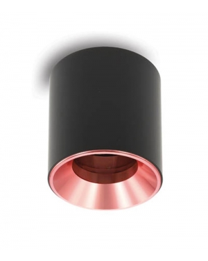 СПОТ ОСВЕТИТЕЛНО ТЯЛО ЗА ВЪНШЕН МОНТАЖ OLA S12 GU10 Φ85x81mm ЧЕРНО & МЕДНО 2012660 VITO LED осветление