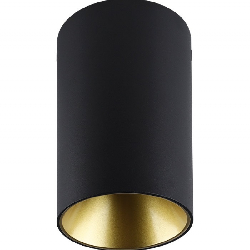 FINO-R GU10 14*8CM BLACK+GLD-REF. SPOT FIXT. 2026920 VITO LED осветление