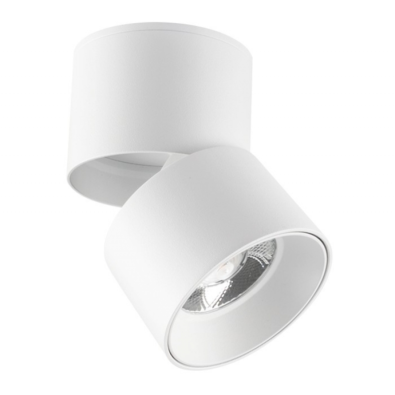 SPOT LIGHT FIXTURE SURFACE MOUNTED LAZY-10 10W 940Lm COB 3000K Ø72X98 WHITE 2102880 VITO LED осветление