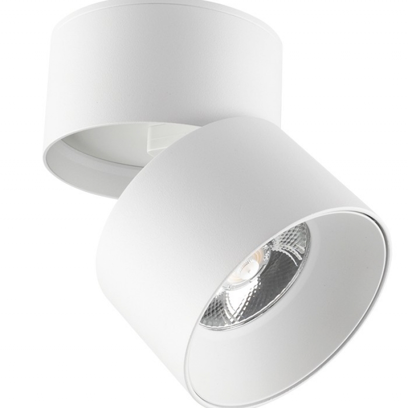 SPOT LIGHT FIXTURE SURFACE MOUNTED LAZY-20 20W 1880Lm COB 3000K Ø93X110 WHITE 2102920 VITO LED осветление