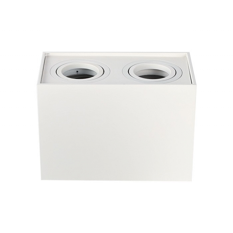 SPOTLIGHT ELDA-2 98X180X125MM GU10 WHITE CEILING SURFACE 2103020 VITO LED осветление