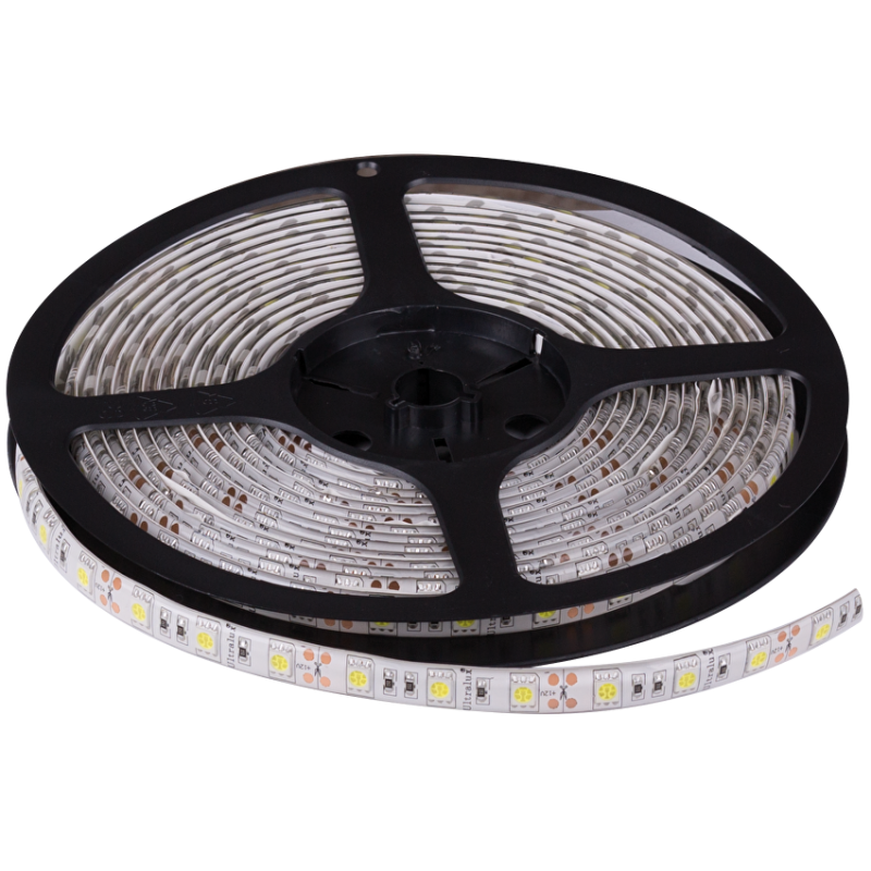LED лента, 14.4W/m, 3000K, 12V DC, SMD5050, 60 LEDs/m, IP65 LED ленти профили и аксесоари