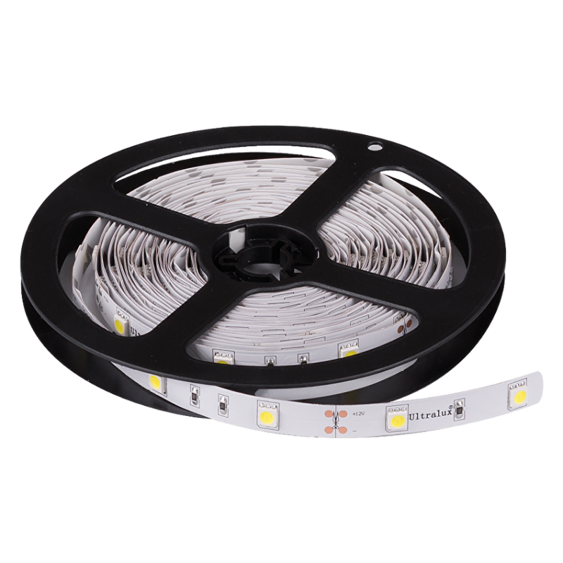 LED лента, 6.75W/m, 6500K, 12V DC, SMD5050, 30 LEDs/m, IP20 LED ленти профили и аксесоари